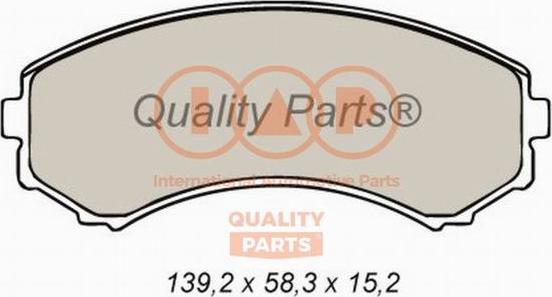 IAP QUALITY PARTS 704-12026P - Тормозные колодки, дисковые, комплект autospares.lv