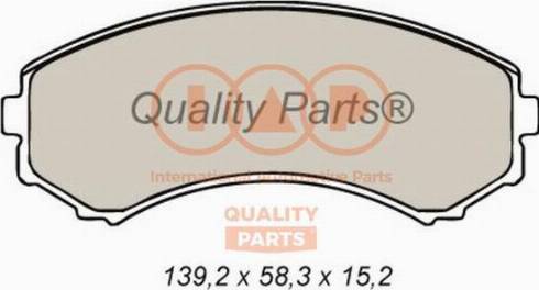 IAP QUALITY PARTS 704-12026X - Тормозные колодки, дисковые, комплект autospares.lv