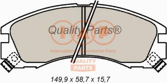 IAP QUALITY PARTS 704-12021 - Тормозные колодки, дисковые, комплект autospares.lv