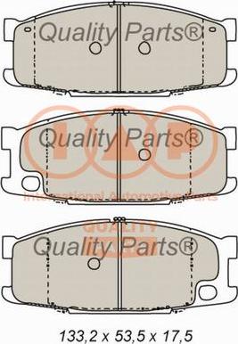 IAP QUALITY PARTS 704-12100 - Тормозные колодки, дисковые, комплект autospares.lv