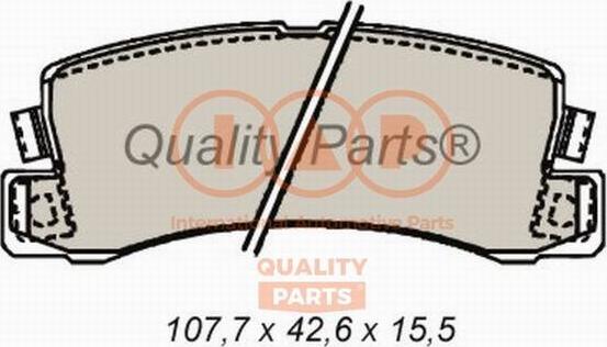 IAP QUALITY PARTS 704-17096 - Тормозные колодки, дисковые, комплект autospares.lv