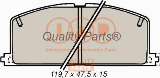IAP QUALITY PARTS 704-17090 - Тормозные колодки, дисковые, комплект autospares.lv