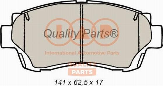 IAP QUALITY PARTS 704-17098 - Тормозные колодки, дисковые, комплект autospares.lv