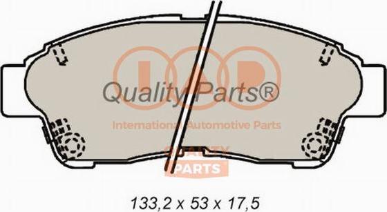 IAP QUALITY PARTS 704-17092 - Тормозные колодки, дисковые, комплект autospares.lv