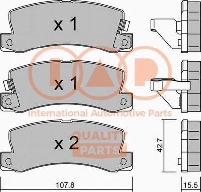 IAP QUALITY PARTS 704-17097P - Тормозные колодки, дисковые, комплект autospares.lv