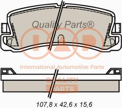 IAP QUALITY PARTS 704-17097 - Тормозные колодки, дисковые, комплект autospares.lv