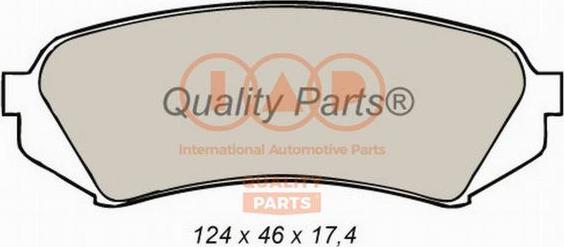 IAP QUALITY PARTS 704-17048 - Тормозные колодки, дисковые, комплект autospares.lv