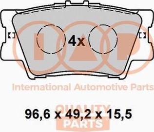 IAP QUALITY PARTS 704-17059X - Тормозные колодки, дисковые, комплект autospares.lv