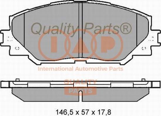 IAP QUALITY PARTS 704-17055X - Тормозные колодки, дисковые, комплект autospares.lv