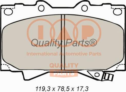 IAP QUALITY PARTS 704-17052 - Тормозные колодки, дисковые, комплект autospares.lv