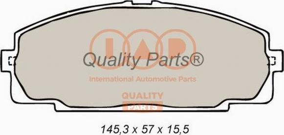 IAP QUALITY PARTS 704-17064 - Тормозные колодки, дисковые, комплект autospares.lv