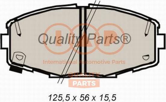 IAP QUALITY PARTS 704-17066 - Тормозные колодки, дисковые, комплект autospares.lv