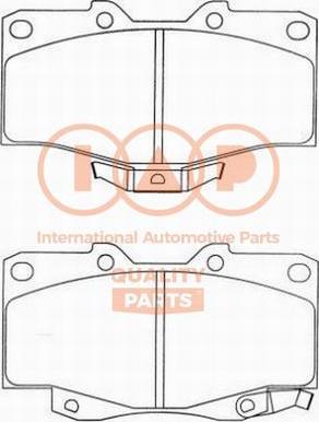 IAP QUALITY PARTS 704-17060P - Тормозные колодки, дисковые, комплект autospares.lv