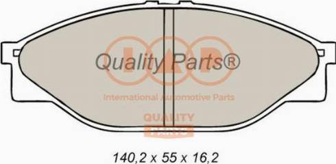 IAP QUALITY PARTS 704-17062X - Тормозные колодки, дисковые, комплект autospares.lv