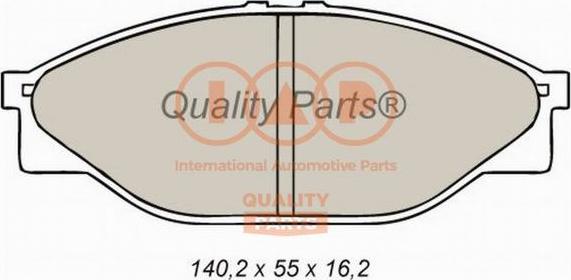 IAP QUALITY PARTS 704-17062 - Тормозные колодки, дисковые, комплект autospares.lv