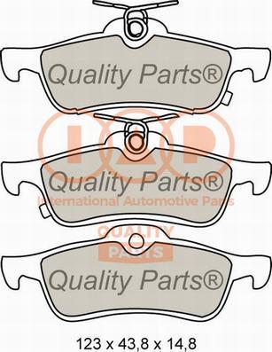 IAP QUALITY PARTS 704-17005X - Тормозные колодки, дисковые, комплект autospares.lv