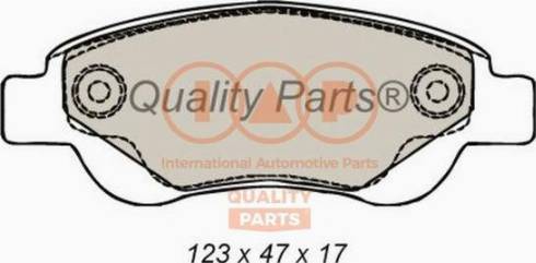 IAP QUALITY PARTS 704-17006X - Тормозные колодки, дисковые, комплект autospares.lv