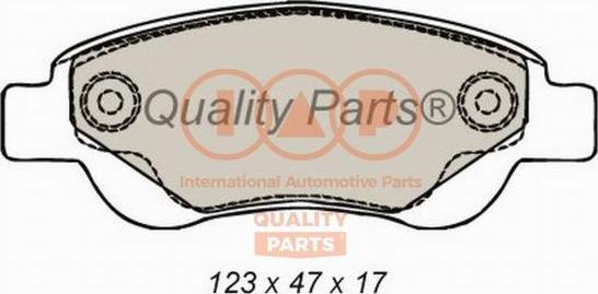 IAP QUALITY PARTS 704-17006 - Тормозные колодки, дисковые, комплект autospares.lv