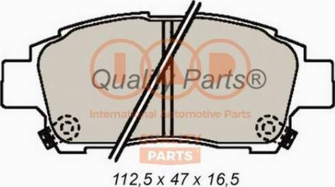 IAP QUALITY PARTS 704-17000X - Тормозные колодки, дисковые, комплект autospares.lv