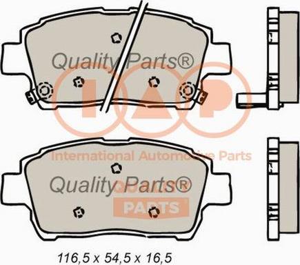 IAP QUALITY PARTS 704-17001X - Тормозные колодки, дисковые, комплект autospares.lv