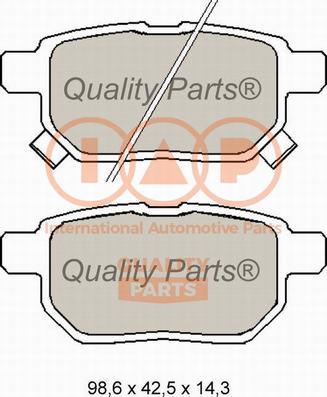 IAP QUALITY PARTS 704-17008X - Тормозные колодки, дисковые, комплект autospares.lv