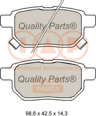 IAP QUALITY PARTS 704-17008 - Тормозные колодки, дисковые, комплект autospares.lv