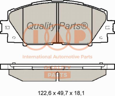 IAP QUALITY PARTS 704-17007 - Тормозные колодки, дисковые, комплект autospares.lv