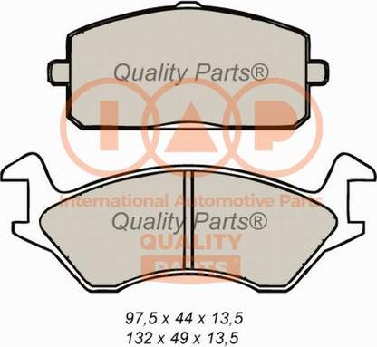 IAP QUALITY PARTS 704-17089 - Тормозные колодки, дисковые, комплект autospares.lv