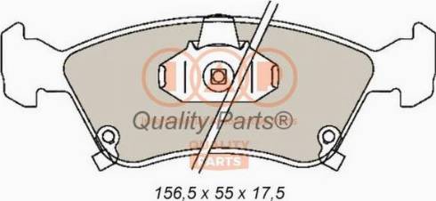 IAP QUALITY PARTS 704-17082X - Тормозные колодки, дисковые, комплект autospares.lv