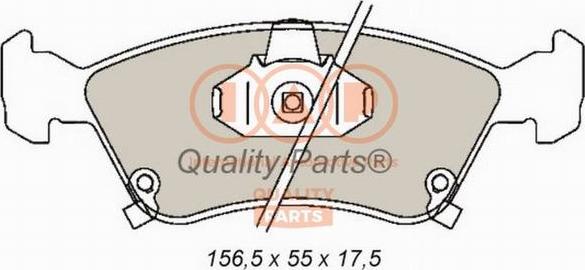 IAP QUALITY PARTS 704-17082 - Тормозные колодки, дисковые, комплект autospares.lv