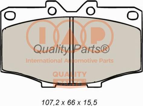IAP QUALITY PARTS 704-17020 - Тормозные колодки, дисковые, комплект autospares.lv