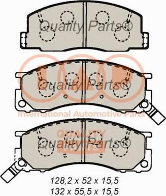 IAP QUALITY PARTS 704-17075 - Тормозные колодки, дисковые, комплект autospares.lv