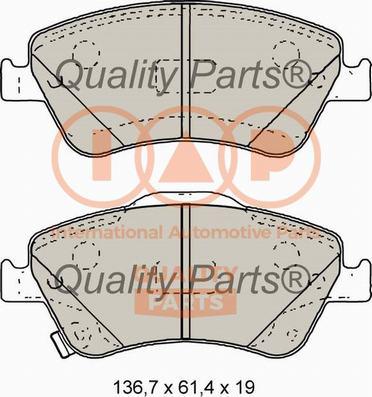 IAP QUALITY PARTS 704-17196X - Тормозные колодки, дисковые, комплект autospares.lv