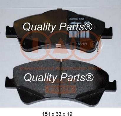 IAP QUALITY PARTS 704-17198 - Тормозные колодки, дисковые, комплект autospares.lv