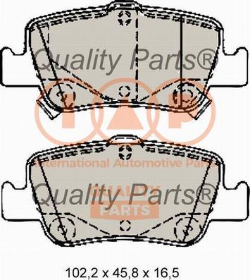 IAP QUALITY PARTS 704-17197X - Тормозные колодки, дисковые, комплект autospares.lv