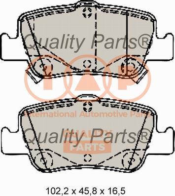 IAP QUALITY PARTS 704-17197 - Тормозные колодки, дисковые, комплект autospares.lv