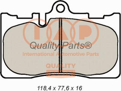 IAP QUALITY PARTS 704-17144 - Тормозные колодки, дисковые, комплект autospares.lv