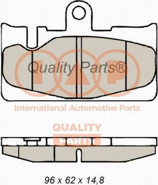 IAP QUALITY PARTS 704-17145P - Тормозные колодки, дисковые, комплект autospares.lv