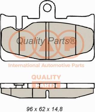 IAP QUALITY PARTS 704-17145 - Тормозные колодки, дисковые, комплект autospares.lv