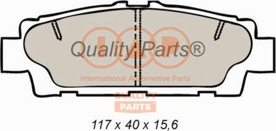 IAP QUALITY PARTS 704-17141X - Тормозные колодки, дисковые, комплект autospares.lv