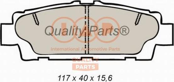 IAP QUALITY PARTS 704-17141 - Тормозные колодки, дисковые, комплект autospares.lv