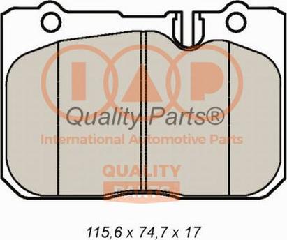 IAP QUALITY PARTS 704-17143 - Тормозные колодки, дисковые, комплект autospares.lv