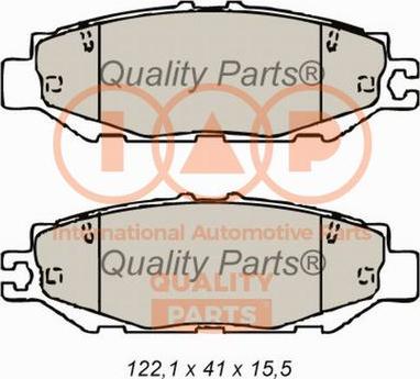 IAP QUALITY PARTS 704-17142 - Тормозные колодки, дисковые, комплект autospares.lv