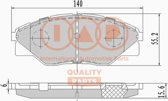 IAP QUALITY PARTS 704-17162X - Тормозные колодки, дисковые, комплект autospares.lv