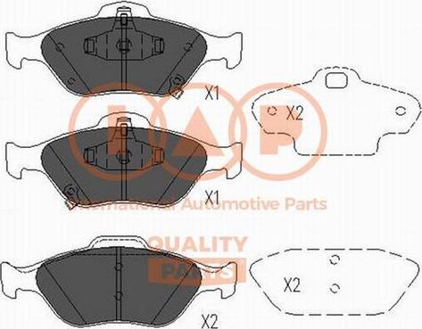 IAP QUALITY PARTS 704-17104X - Тормозные колодки, дисковые, комплект autospares.lv