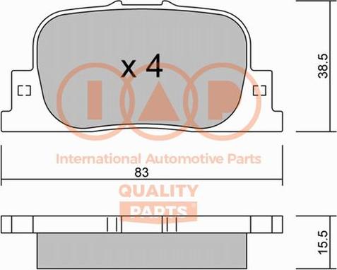 TRW RCPT13530 - Тормозные колодки, дисковые, комплект autospares.lv