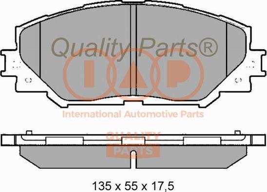 IAP QUALITY PARTS 704-17180 - Тормозные колодки, дисковые, комплект autospares.lv