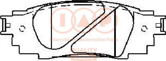 IAP QUALITY PARTS 704-17241X - Тормозные колодки, дисковые, комплект autospares.lv