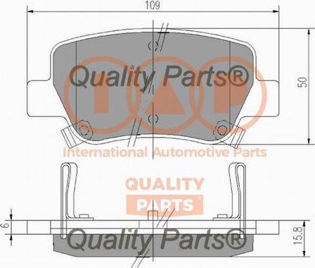 IAP QUALITY PARTS 704-17203X - Тормозные колодки, дисковые, комплект autospares.lv