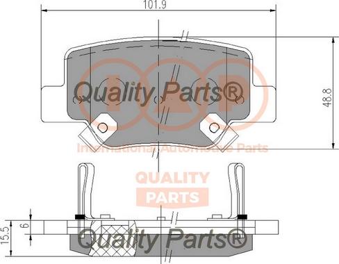 IAP QUALITY PARTS 704-17202 - Тормозные колодки, дисковые, комплект autospares.lv